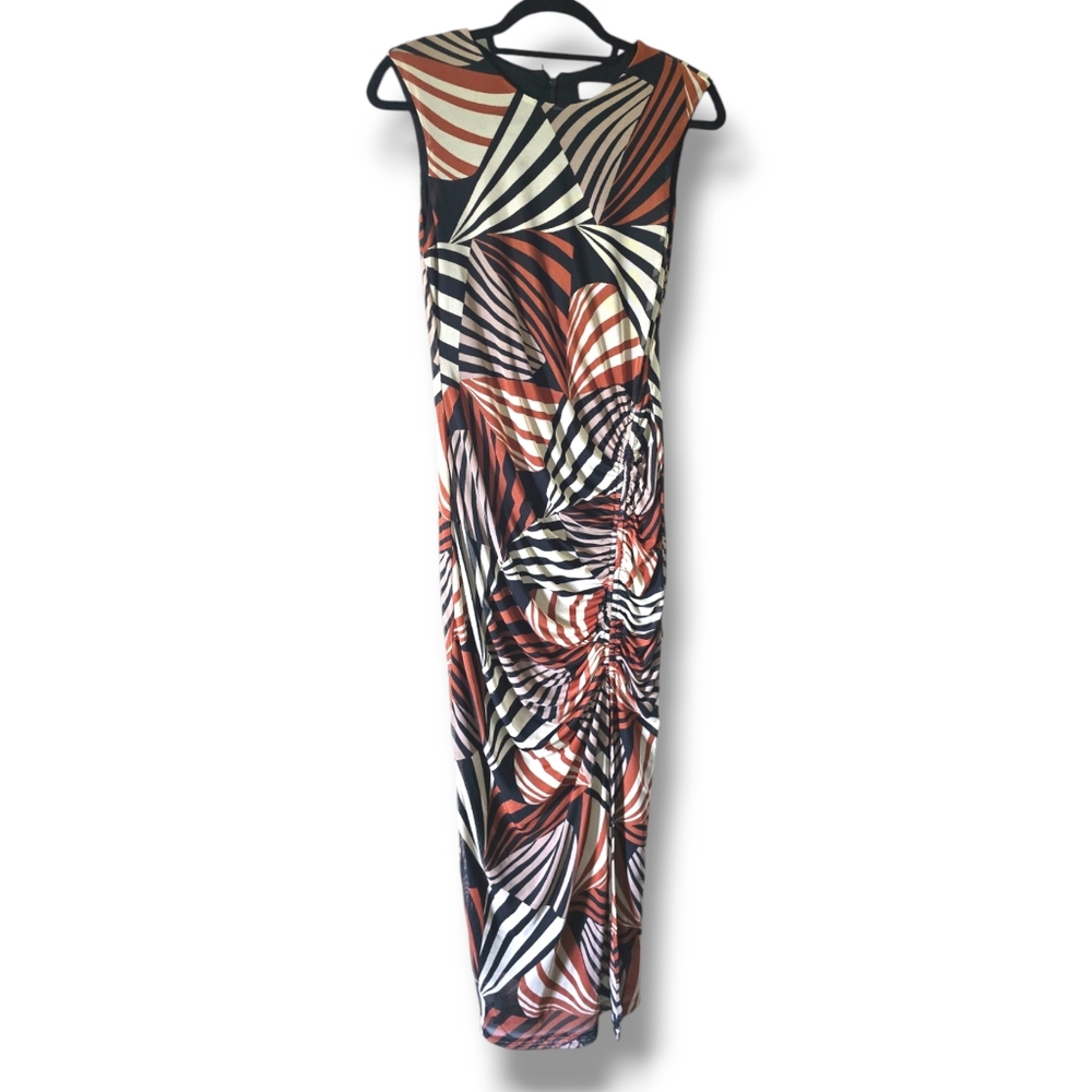 TaylorMedi colorful women dressMediumSplit on left sideMade in Vietnam 